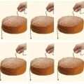 Einstellbare Runde Edelstahl Kuchen Slicer Torte Cutter DIY Werkzeug