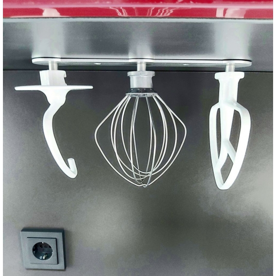 Halterleiste kompatibel für Kitchen Aid und SMEG Rührer Metall umweltfreundlich für drei Rührwerkzeuge.