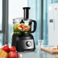 GOPLUS Kompakt Standmixer, Food Processor Multifunktional, Küchenmaschine mit 2 Arbeitsstufen & Momentstufe, 1 L Rührschüssel & 