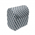 ABAKUHAUS Retro Standmixerabdeckung, Würfel Quadrate 3D Style, Küchengerät Taschenhülle mit Taschen, 36 x 39 x 24 cm, Blau Hellb