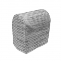 ABAKUHAUS Taupe Standmixerabdeckung, Parkett Holz Retro, Küchengerät Taschenhülle mit Taschen, 36 x 39 x 24 cm, Taupe Grau