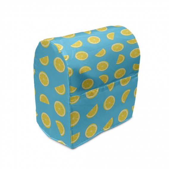 ABAKUHAUS Gelb und Blau Standmixerabdeckung, Scheiben Sommer Sonne, Küchengerät Taschenhülle mit Taschen, 36 x 39 x 24 cm, Sky B