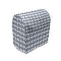 ABAKUHAUS Geometrisch Standmixerabdeckung, Diamant-Linie Modern, Küchengerät Taschenhülle mit Taschen, 36 x 39 x 24 cm, Blau-Sch