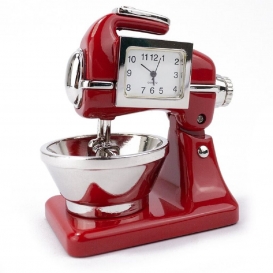 More about Siva Clock Food Mixer rot Küchenmaschine Metall Quarzuhr