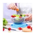 Salatschneider Schlüssel Teilig Set Sieb Salatschleuder, Salad Bowl Cutter Maker Gemüseschneider Schüssel, 3 in 1 , Obst Gemüse 