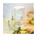 Glas Wasserfilter Wessper 2,5 L mit 4 Filterkartuschen, kompatibel mit Brita Maxtra