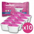 Wessper Pack 10 Magnesium Filter Kartuschen komp. mit Brita Maxtra, PearlCo, AmazonBasics