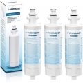 Wessper 3x 4874960100 Gefrier-Kühlschrank Wasserfilter Ersatz kompatibel mit Beko 4874960100 4394650100, 9256712, SBS4K； Blomber