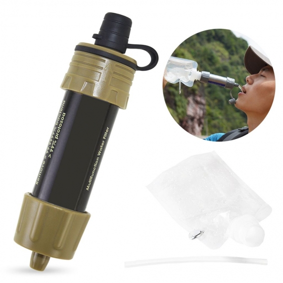 Wasserfilter Outdoor Notfall Wasserfilter Stroh Wasserreiniger Notfallvorsorge für Camping