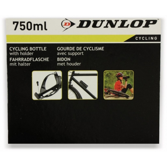 Dunlop Fahrrad-Trinkflasche inkl. Halterung