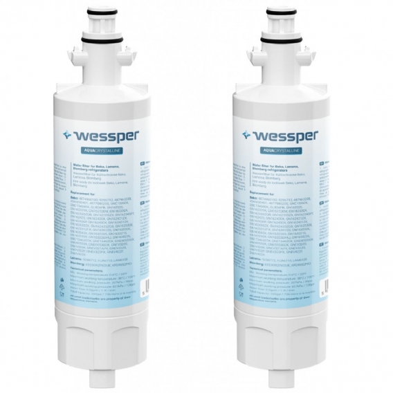 Beko 4874960100 kompatibler Wasserfilter Grundig Lamona, AquaCrystaline