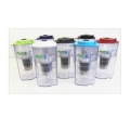 AcalaQuell ONE® Kannen Wasserfilter in schwarz, inkl. 1x Filterkartusche und 1x Mikroschwamm