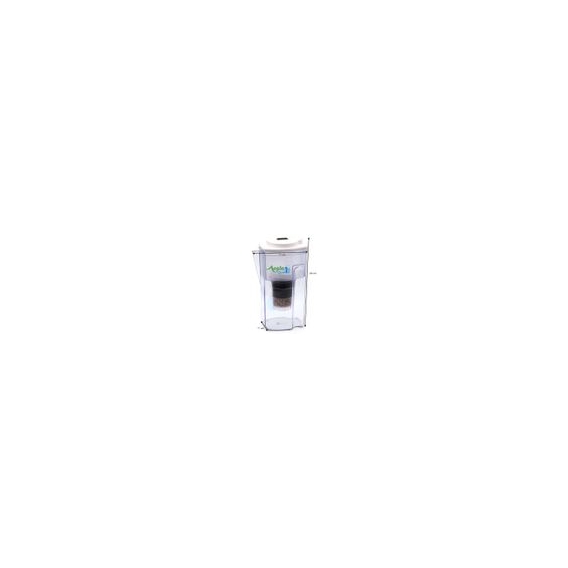 AcalaQuell ONE® Kannen Wasserfilter in schwarz, inkl. 1x Filterkartusche und 1x Mikroschwamm