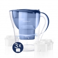 Aigostar Pure 30LDV - Wasserfilter Blau inkl 3 Filterkartuschen Filter Starterpaket zur Reduzierung von Kalk, Chlor & geschmacks