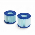 2er-Set LAY-Z SPA Antimikrobielle Filter für aufblasbare Spas - kompatibel mit SPA Milan - 2 Ersatzfilterpatronen für LAY-Z SPA