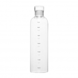 More about Klare Wasserflasche mit Zeitmarkierung Hitzebeständiger Wasserkrug Kleiner Mund Auslaufsichere Trinkflasche Größe 750ml