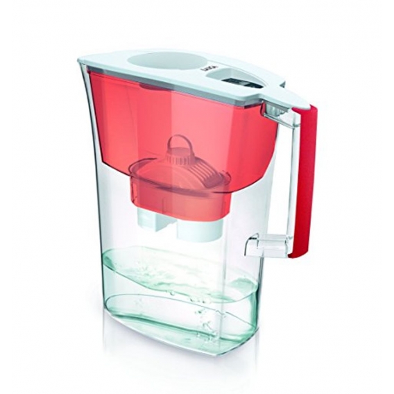 Laica LC1017, Pitcher-Wasserfilter, 3 l, Rot, Transparent