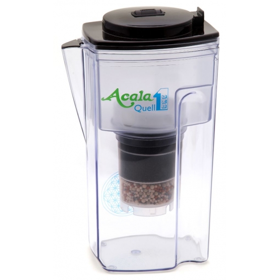 AcalaQuell ONE® Kannen Wasserfilter in anthrazit, inkl. 1x Filterkartusche und 1x Mikroschwamm