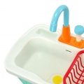 Rollenspiel- und funktionierendes Wasserhahn-Wasserspielzeug-Haushaltsgerät-Spülbecken, elektronische Spülmaschine, für Kinder  