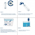 Jiubiaz Wasserfilter für Delonghi Kaffeeautomaten-Wasserfilter kompatibel für DLSC002 ECAM ETAM 60 Liter Wasser  mit Aktivkohle 