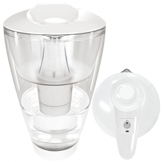 Dafi Crystal LED Glasfilterkrug weiß + Dafi Classic Filter inklusive