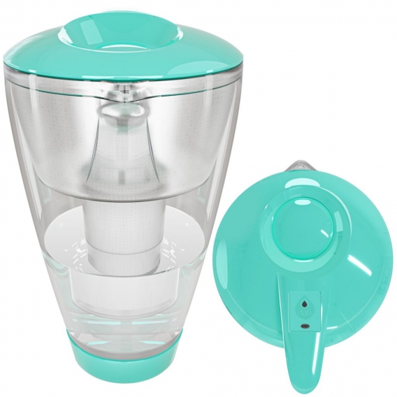 Dafi Crystal Glas-Wasserfilter LED 2L Mint Krug + 1 Dafi Classic Wasserfilter
