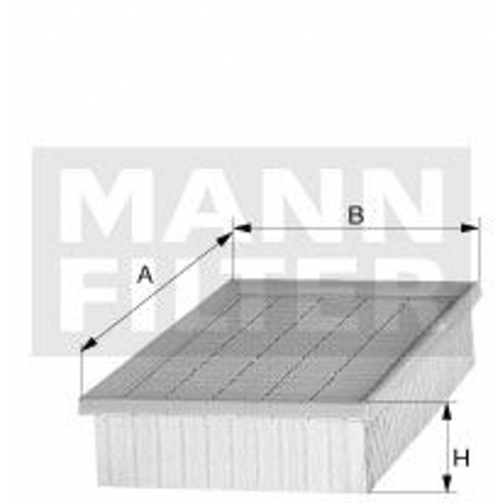 Luftfilter von Mann-Filter (C 22 033/1) Filter Luftversorgung