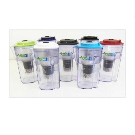 AcalaQuell ONE® Kannen Wasserfilter in hellblau, inkl. 1x Filterkartusche und 1x Mikroschwamm