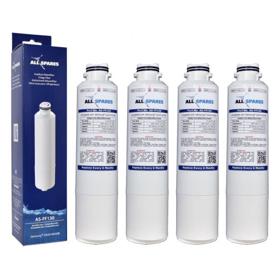 Wasserfilter (x4) Passend für Kühlschränke von Samsung - Filter von AllSpares