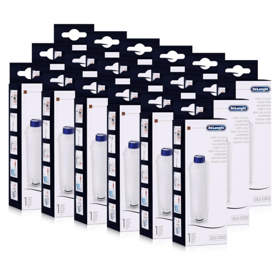 18x DeLonghi DLS C002 Wasserfilter für ESAM, ECAM, BCO EC Kaffeevollautomaten