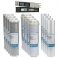 Filterset 10' 12-teilig 2 Jahre + Wassertester TDS/EC - Ersatzfilter Umkehrosmose