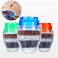 6PCS Mini Wasserhahn Wasserfilter Aktivkohle-runder Hahn Wasser Filter - Mini Home Coconut Aktivkohlefilter - Küche Werkzeug