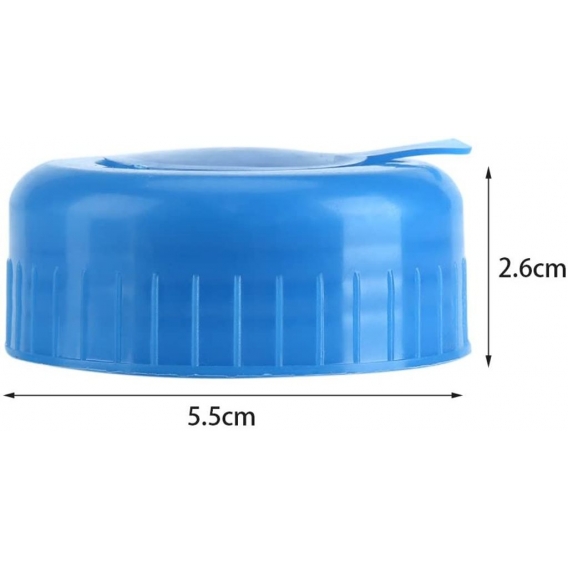 5Pcs Blau Wasserspender deckel Gallon Trinkwasser Flasche Schraube auf Cap Ersatz Anti Splash Lids