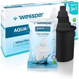 More about Wessper 4 Alkalische Wasserfilterkartusche AQUApro-7-Phasen-Ionisator-Filtersystem - Gesundes Wasser, Schwarz