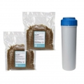 2 x Mischbettharz - IONAC NM-60 - 750 ml + 1 passende Filter Patrone 10' GRATIS