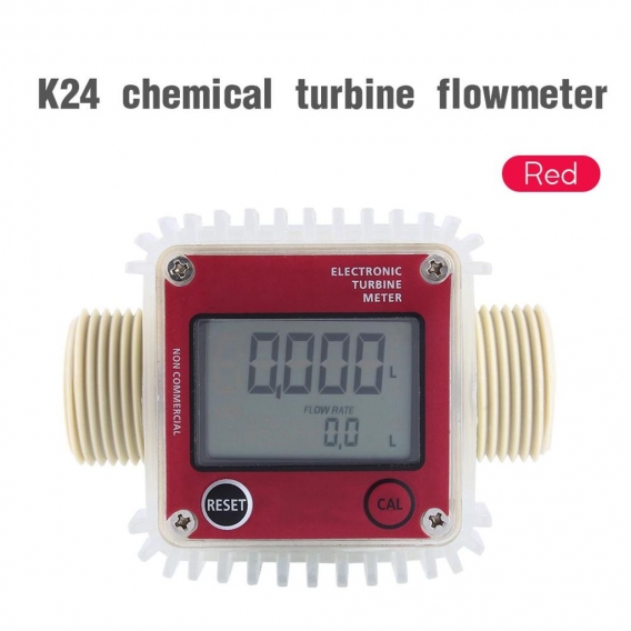 Pro K24 Turbine Digitaler Dieselkraftstoff-Durchflussmesser fš¹r Chemikalien Wasser 2 Farben