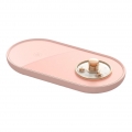 Tragbarer USB-Kaffeetassenwärmer Zeitschaltfunktion Getränkewärmer Pink Farbe Rosa