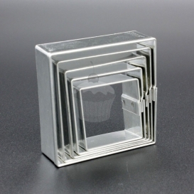 More about Ausstecher -  Set - Quadrat 5pcs   Material:: Metal, Farbe:: Silber, Geschirrspülmaschine: Nein