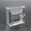 Ausstecher -  Set - Quadrat 5pcs   Material:: Metal, Farbe:: Silber, Geschirrspülmaschine: Nein