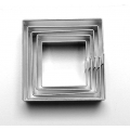 Ausstecher -  Set - Quadrat 5pcs   Material:: Metal, Farbe:: Silber, Geschirrspülmaschine: Nein