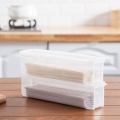 2 × Aufbewahrungsbox für Küchennudeln mit Deckel, Aufbewahrungsbox für Haushaltskunststoffe, Essstäbchen für Geschirr, Aufbewahr