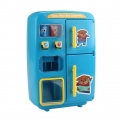 Pretend Play Kitchen Food Set Spielzeug Realistischer Kühlschrank Verkaufsautomat Farbe Blau