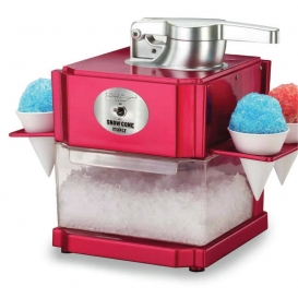 More about Richard Bergendi Appliances Snowcone / Slushie Maker, Geraspeltes Eis, Eiscrusher, Shaved Ice Maker mit 4 Eisbechern und Servier