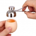 1 Stück Eierköpfer Edelstahl Shell Separator Remover Eierschneider Topper Schneidwerkzeug für harte und weiche Eier oder rohe Hü