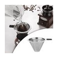 Tragbare Pour-Over-Kaffeemaschine, wiederverwendbarer Edelstahlfilter, konischer Trichter mit Skala, Kaffeefilter für handgebrüh