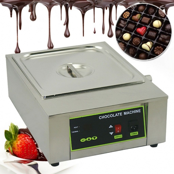 1000W 8kg-Kapazität Schokoladenschmelzgerät elektrisch Edelstahl Schokolade Temperiergerät Schmelztiegel Schokoladenwärmer