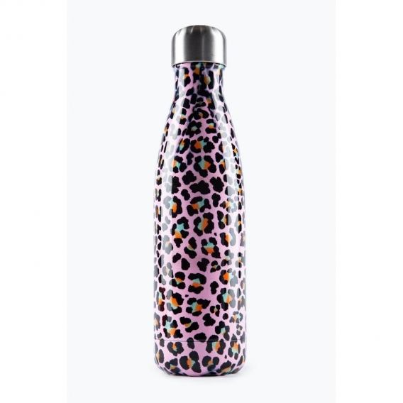 Hype - Wasserflasche "Disco Leopard", Metall HY4800 (Einheitsgröße) (Bunt)