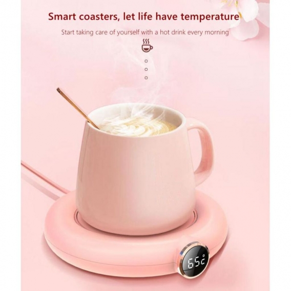 Kaffeetassenwärmer Home Office Heizung Untersetzer 10W 3 Modi LED-Anzeige mit automatischer Abschaltung für Kaffee Milch Tee Far