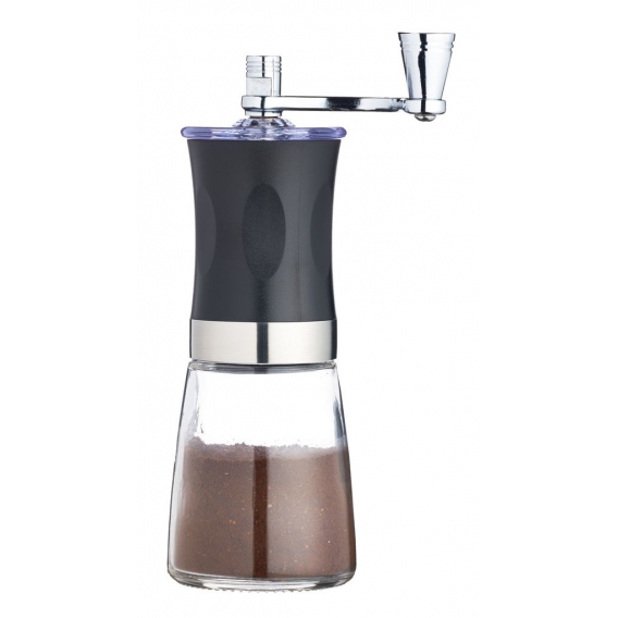 KitchenCraft kaffeebohnenmühle Le'Xpress 18 cm Glas/Stahl schwarz