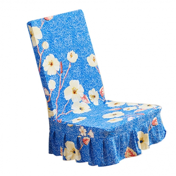1pc Stuhlabdeckung , Farbe Blumenblau